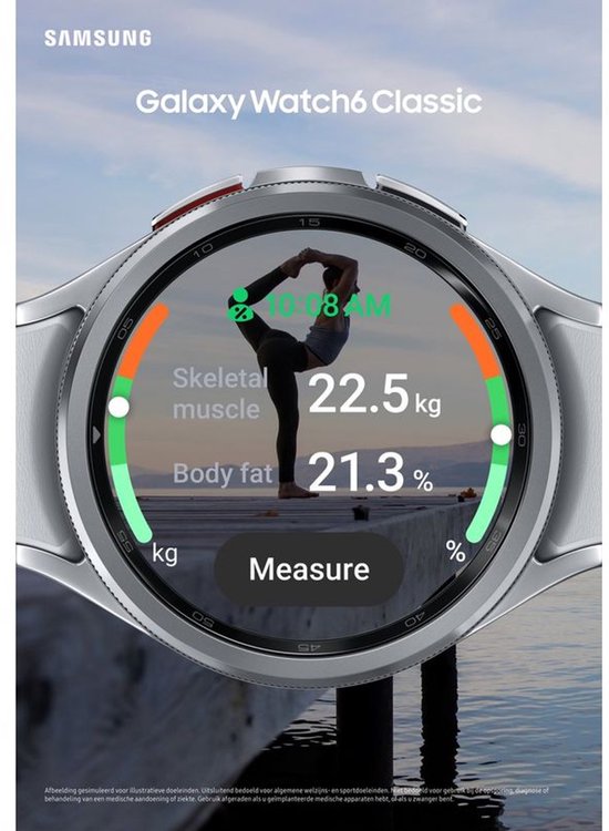 Samsung Galaxy Watch6 Series Smartwatch Hommes/Femmes - Smartwatch Android - Montre de sport avec cardiofréquencemètre - écran AMOLED - plus de 90 séances d'entraînement - Google Wallet - IP68