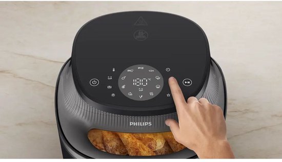 Philips 3000 Series Airfryer NA330/00 - 6,2 L - Rapid Air Plus - Fenêtre de visualisation - Écran tactile