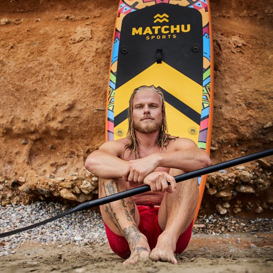 Matchu Sports - SUP board Deluxe - Stand up paddle board - 320x81x15 - Gonflable - Premium quality