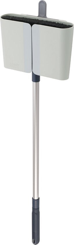 Joseph Joseph - CleanStore Balai télescopique avec fixation murale - Plastique - Bleu