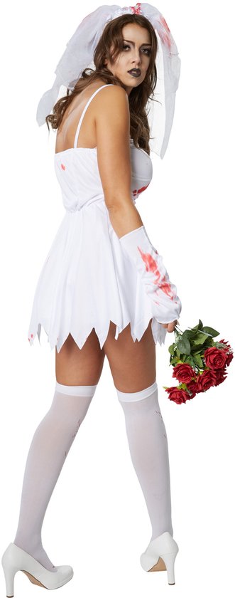 Dressforfun Sexy horror bride XL - costume halloween dress up partywear carnaval costume carnaval party wear party wear - 302248