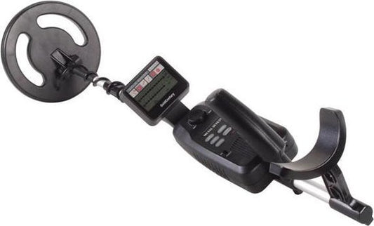 Velleman Détecteur de métaux, bobine de recherche étanche 20 cm, écran LCD, profondeur de recherche 15 cm