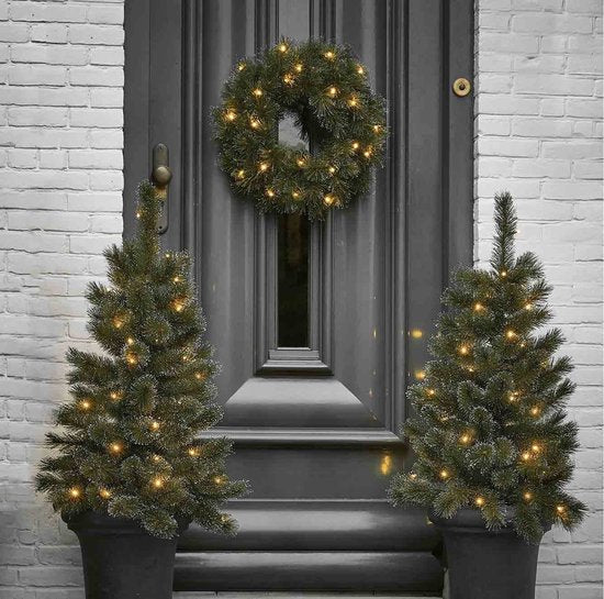 Black Box Trees Glendon Artificial Christmas Tree in Pot - H90 x Ø51 cm - Vert