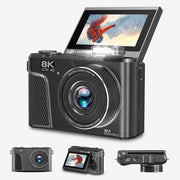 K&L - 8K 88MP - 18X Zoom - 128GB SD - WiFi - 3.0" UHD display - mic port - Caméra photo - Caméra compacte - Caméra Vlog