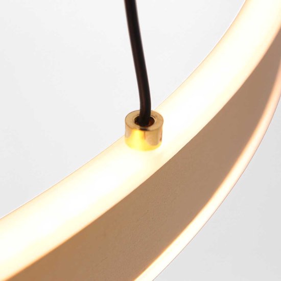 Steinhauer - lampe suspendue - Ringlux - or - verre métal - Ø 60cm - LED - 3514GO