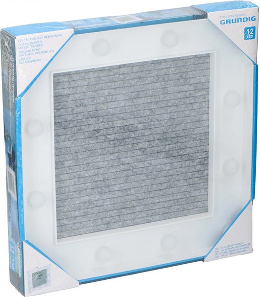 Grundig tableau mémo - 150 lettres - Feutre - LED - 30x30cm