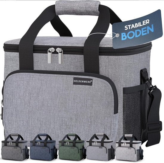 Sac isotherme pour aliments et boissons - sac isotherme étanche et imperméable - sac à déjeuner, sac à pique-nique, sac isotherme, gris clair