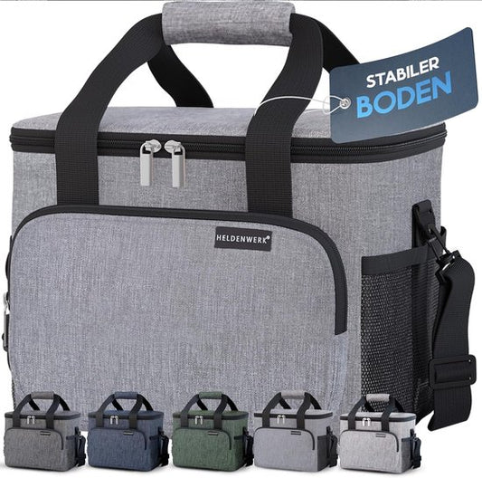 Sac isotherme pour aliments et boissons - sac isotherme étanche et imperméable - sac à déjeuner, sac à pique-nique, sac isotherme, gris clair