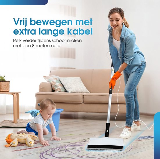 Novalance - SteamPro Steam Cleaner & Hand Dryer - Nettoyeur de tapis / Nettoyeur de taches - Nettoyeurs à vapeur - Appareil à vapeur - Plancher, canapé, tapis