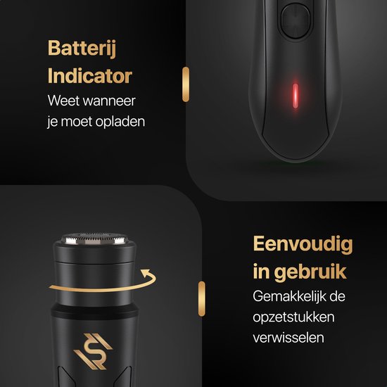 Wellshave 2 in 1 Nose Trimmer Premium - Tondeuse pour sourcils et oreilles - Tondeuse pour hommes - Tondeuse pour sourcils