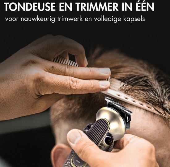 Tondeuse à barbe 9-en-1 pour homme - Sansbeauté® Tondeuse pour barbe et corps - 9 accessoires inclus - Tondeuse pour homme - Tondeuse pour homme - Tondeuse à cheveux - Tondeuses - 0.5-15MM - Nez et oreilles - Tondeuse - Machine à barbe - Multigroomer