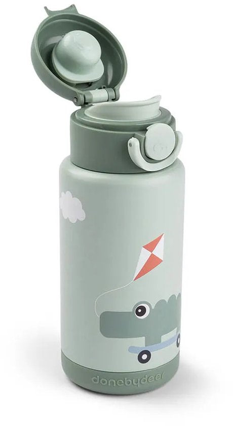 Done by Deer Thermo Bottle - Playground - Green - 340 ml