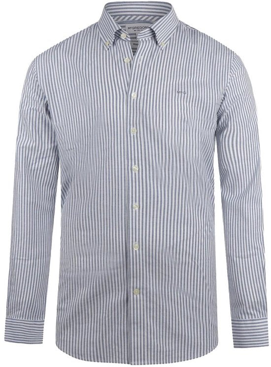 McGregor Shirt Oxford Great Stripe Mm999 6001 03 2100 Navy Hommes Taille - XL