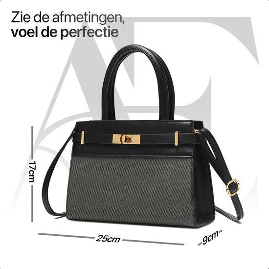 Aramae® - Sac à main pour femmes - Sac à bandoulière pour femmes - Cadeau pour femmes - Noir