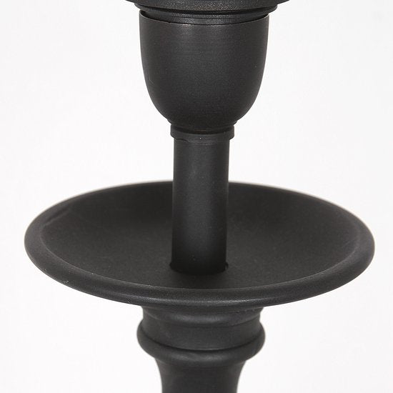Anne Lighting Lampe à poser Lyons - noir - métal - 15,5 cm - douille E27 - 3467ZW