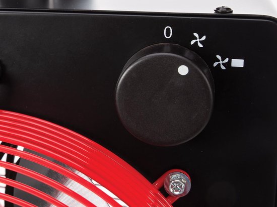 Perel Chauffage électrique à ventilateur 3300W avec thermostat et mode de refroidissement, protection contre la surchauffe IP24, chauffage portable compact pour l'atelier, le garage, la remise ou l'espace industriel