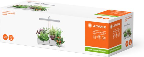 LEDVANCE Luminaire : pour toutes les surfaces, Indoor Garden KIT 45- WT / 2- W, 22-...24- V, angle de rayonnement : 11-, Neutral White, 355- K, matériau du corps : plastique/acier inoxydable, IP2-