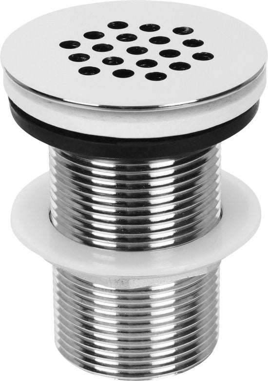 Differnz Fontaine Luxor - Evier en pierre naturelle - Noir - Robinet courbe - Chrome - Poignée standard - 38 x 14 x 8 cm