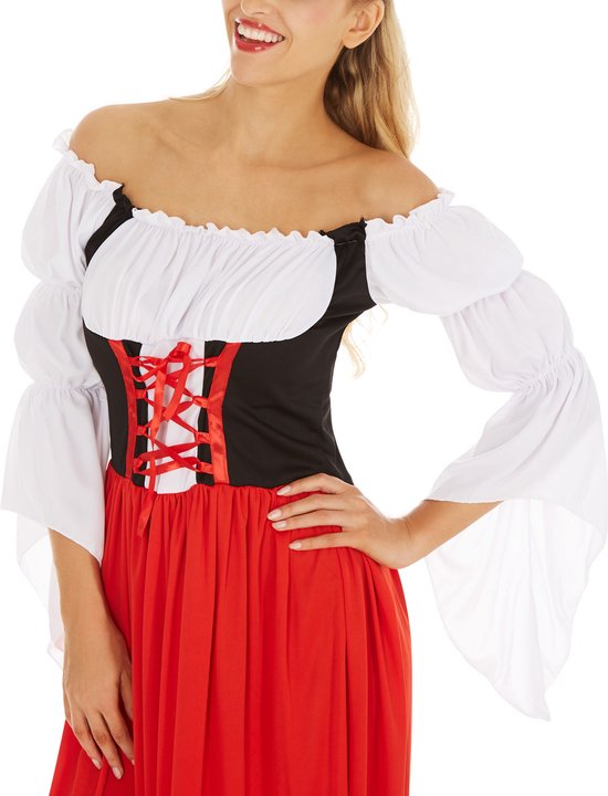 Dressforfun Costume femme dirndl festif Resi modèle 1 - S - Costume carnaval - Oktoberfest - Déguisement - Party wear - Fête - Party wear