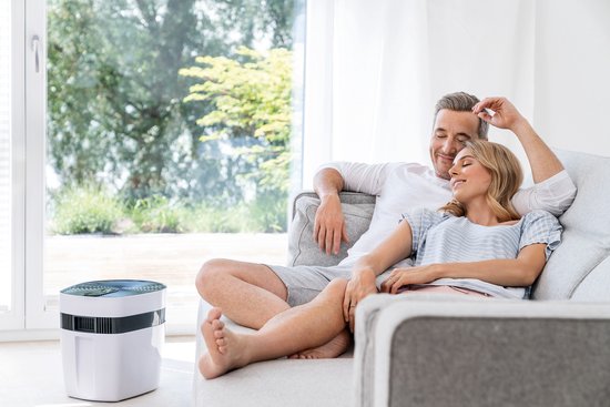 Beurer maremed® MK 500 Simulateur d'air marin - Humidificateur - Purificateur d'air - Jusqu'à 50 m2 - Réservoir de 6 litres - Minéralise - Désinfecte - Ionise - Mode nuit silencieux - Adaptateur secteur, filtres, sel marin spécial inclus.