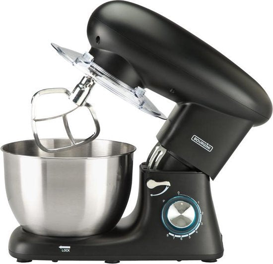Bourgini Kitchen Chef Plus robot de cuisine - mixeur de cuisine - 5.5L - Noir
