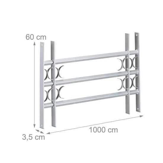 Protection des fenêtres - 600 x 1000-1500 mm - extensible