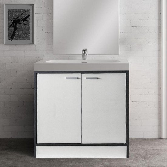 Meuble bas pour lavabo - meubles de salle de bains - gris