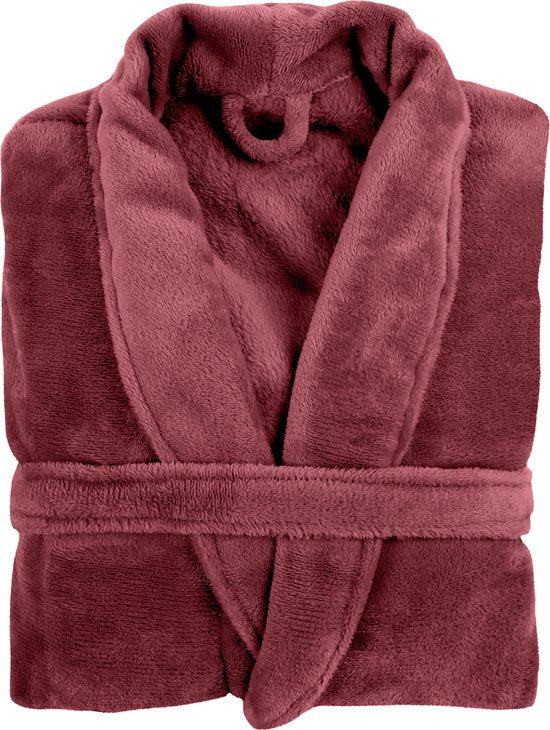 TISECO HOME STUDIO - robe de chambre - MICROFLANNEL COSY - S/M - 100% polyester - Grenade