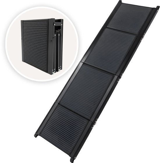 Planche de marche pour chien pour voiture - Marchepied pliable pour chien - Avec antidérapant - 160 cm