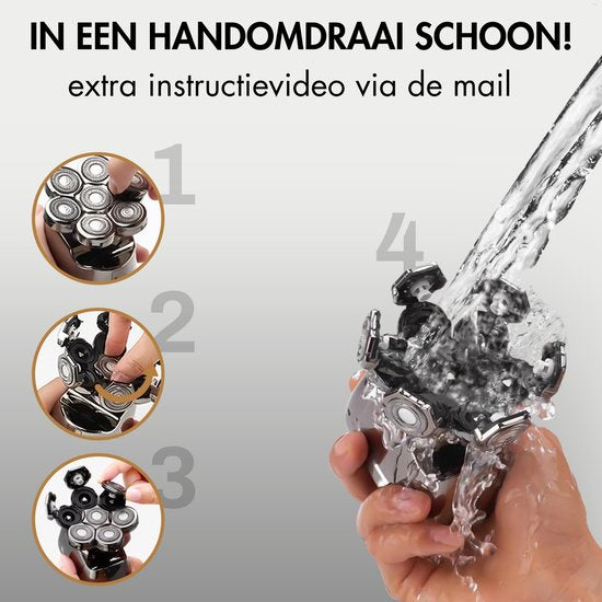Rasoir Homme - Tondeuse - Tondeuse - Sansbeauté® Skull Sharp PRO - rasoir électrique visage et tête - rasage de tête - humide et sec - recharge sans fil - électrique