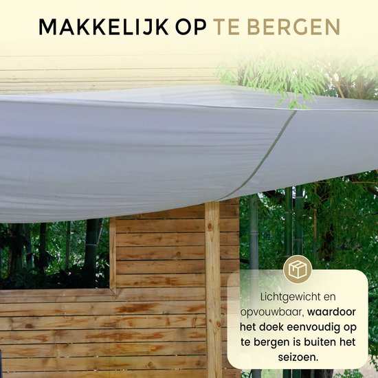 O'DADDY® Toile d'ombrage 5x5m Rectangle - Voile solaire - Filet d'ombrage - Auvent avec matériel de fixation - Protection solaire UV30 - Gris foncé