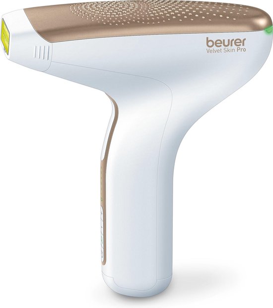 Épilateur à lumière pulsée Beurer IPL Velvet Skin Pro 8500 - Utilisation sans fil - Jusqu'à 300 000 impulsions lumineuses - Fixation de précision et adaptateur secteur inclus - Filtre UV - Capteur de type de peau et de contact avec la peau - Garantie de 3