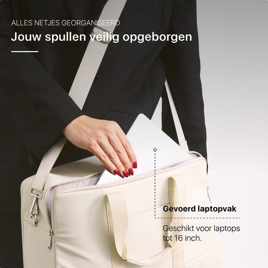 ONYX Underseater - Duffel bag 28L - Sac de voyage de luxe Bagage à main - Convient aux femmes et aux hommes - Sac de week-end Ivoire Blanc