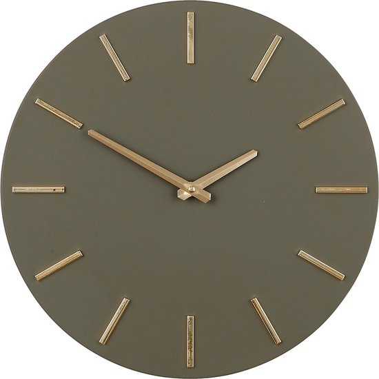 Horloge Murale - Mica Decorations - Ø36 cm - Vert