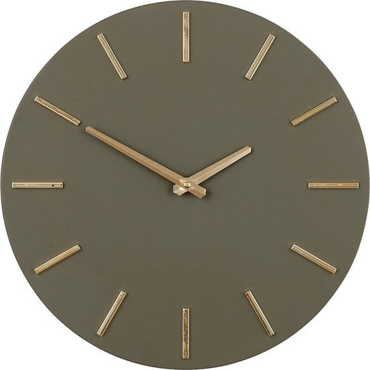 Horloge Murale - Mica Decorations - Ø36 cm - Vert