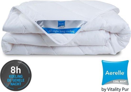 Couette Vitality Pur Cool Night Summer - 140x220 - Single - Rafraîchissante, légère et respirante - Aerelle® Advansa Fibre - Parfaite pour les nuits chaudes