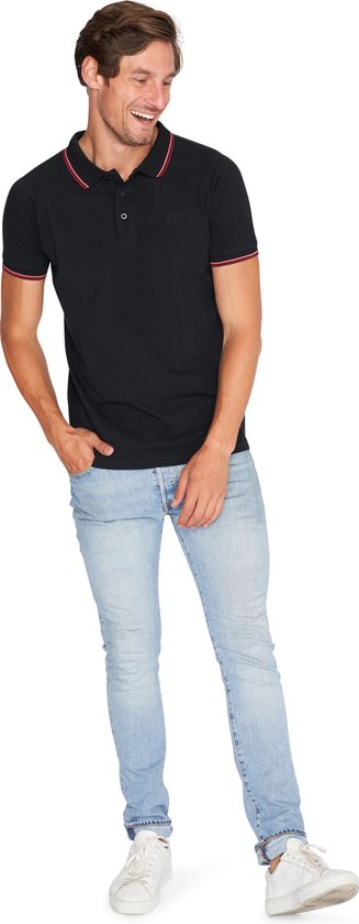 Polo Mario Russo Edward - Taille 3XL - Polo Homme - Chemises polo homme - Coton - Noir