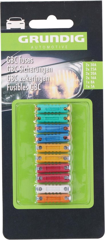 Fusibles voiture - GBC - 10 pcs - Grundig