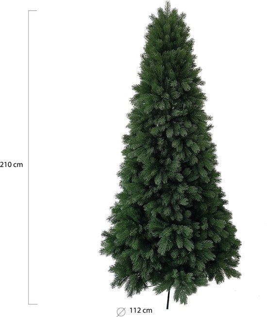 Wintervalley Trees - Arbre de Noël artificiel Joren - 210x112cm - Vert