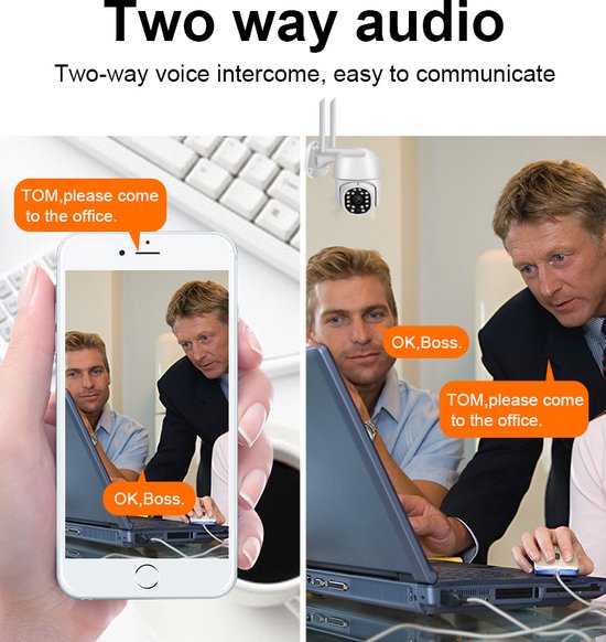 Fuegobird Y17 Smart Waterproof IP66 IP camera - outdoor - rotate and tilt - Support 2.4G/5G WIFI - 3MP - PTZ IP Camera