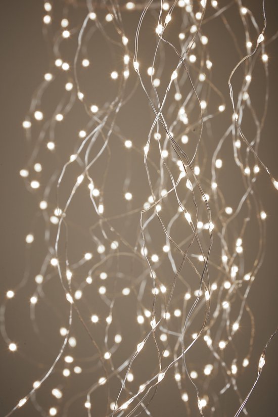 Luca Lighting Lustre Méduse avec éclairage LED blanc chaud - L100 x Ø27 cm - Silver