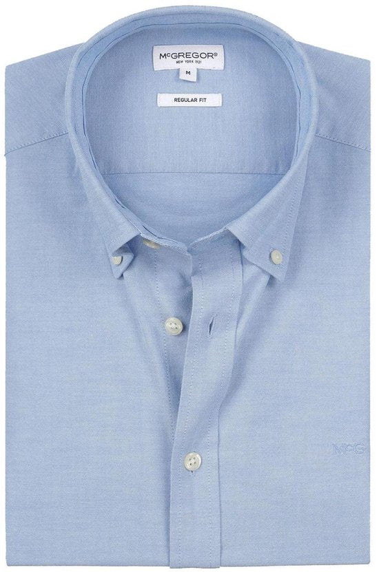 McGregor Shirt Oxford Stretch Mm999 6001 01 2001 Light Blue Hommes Taille - M