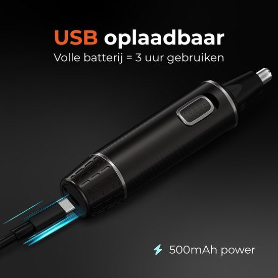 Skoov Tondeuse nez 3 en 1 - Nez, oreilles et sourcils - Pour hommes et femmes - Tondeuse pour poils de nez - Rechargeable