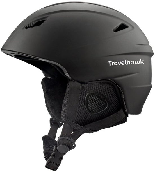 Travelhawk Casque de ski - Casque de snowboard - Casque de ski - Unisexe - Noir - S