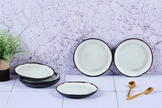 assiette IRIS Ø16cm - 6 pièces - Blanc ivoire