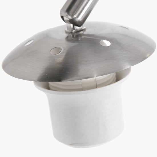 Lampes au sol Lampe à arc en acier Sparkled Light 7268ST hauteur extensible et inclinable Steinhauer