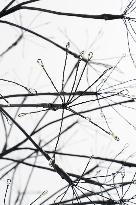 Luca Lighting Arbre à lumière extérieur - H210 x Ø100 cm - Métal - Noir