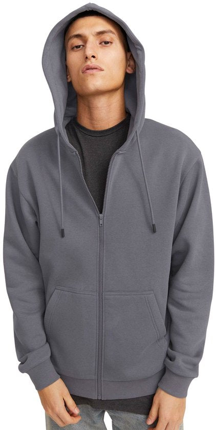 JACK&JONES JJEBRADLEY SWEAT ZIP HOOD NOOS Gilet pour homme - Castlerock