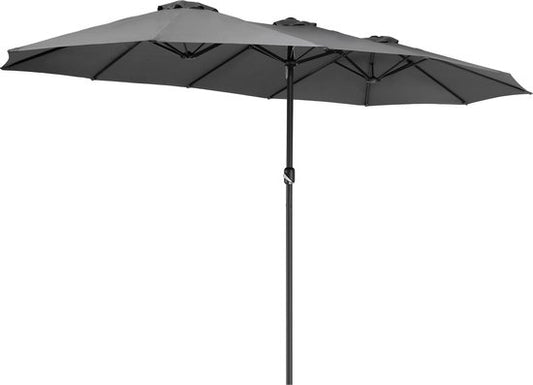 Kingsleeve Parasol double XXL - 460x270cm Protection UV - Anthracite