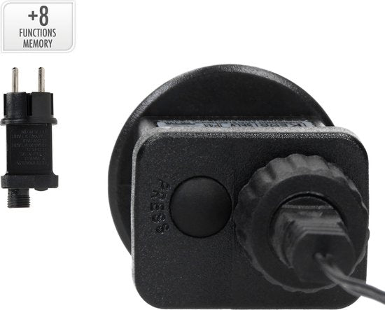 H&S - Couronne de Noël - Anneau - Ø48cm - 400led - Extra Warm White - 8 réglages